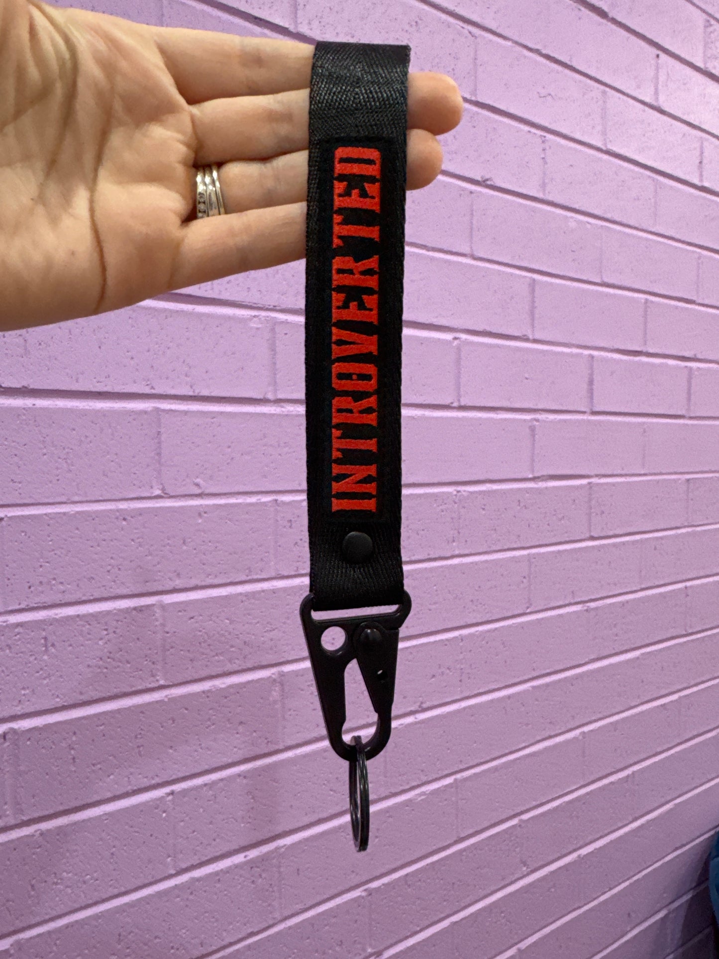 Keychain lanyard- Introverted