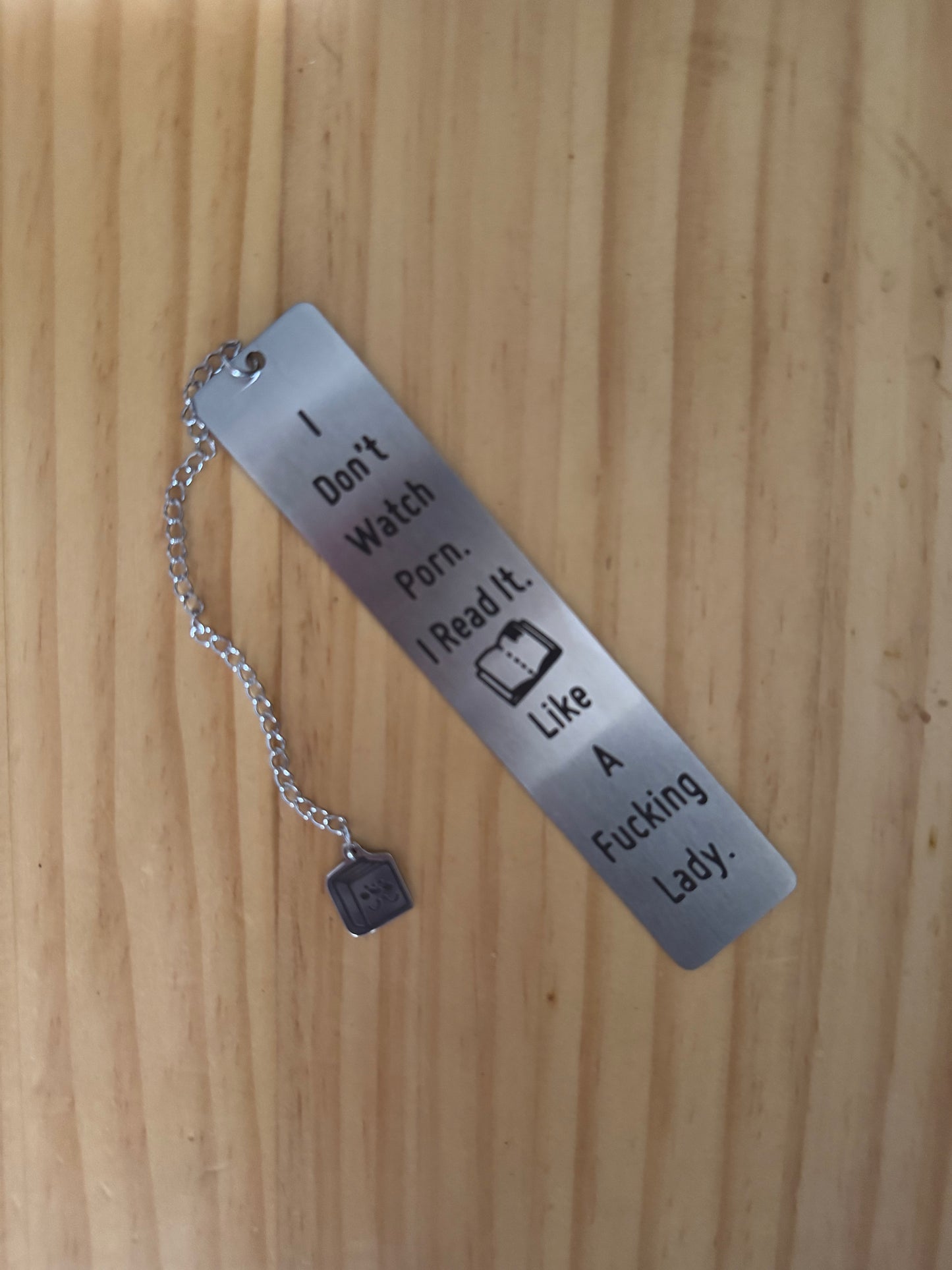 Metal Bookmark - I don't watch ...