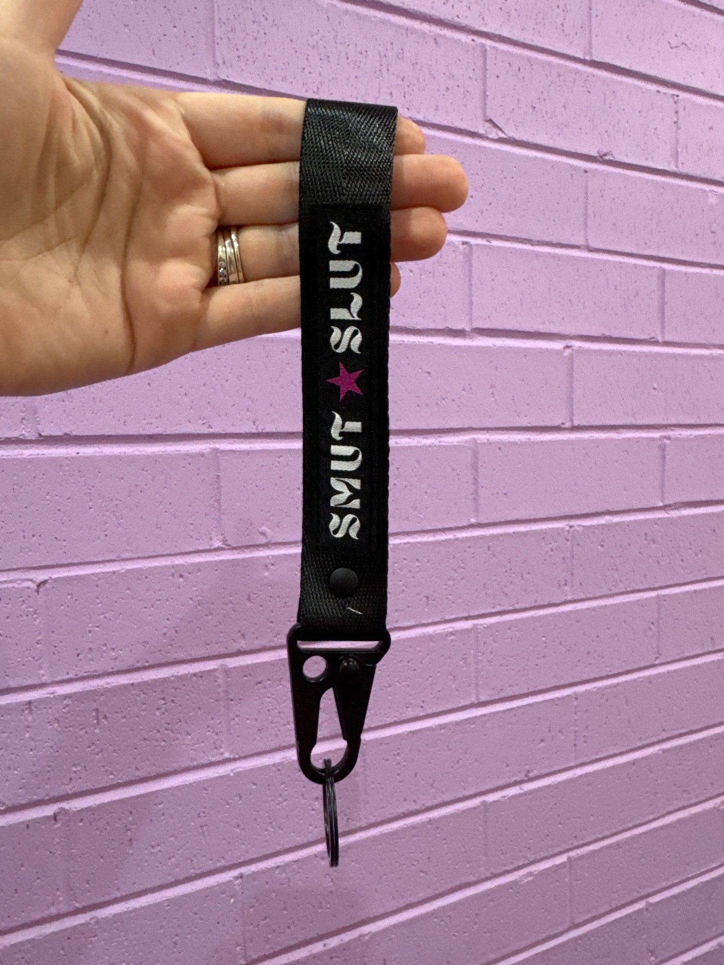 Keychain lanyard- Smut slut
