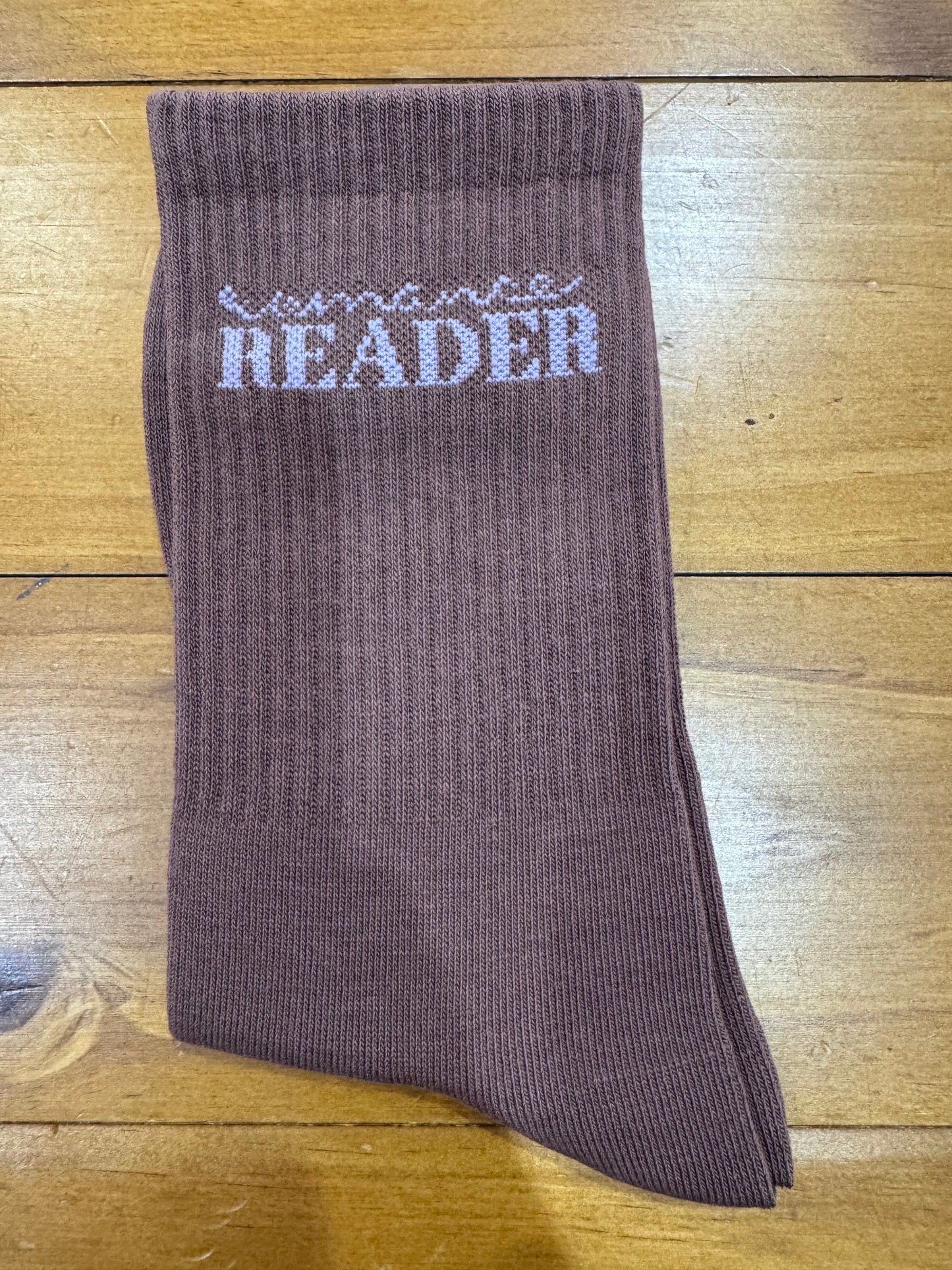 Bookish crew socks